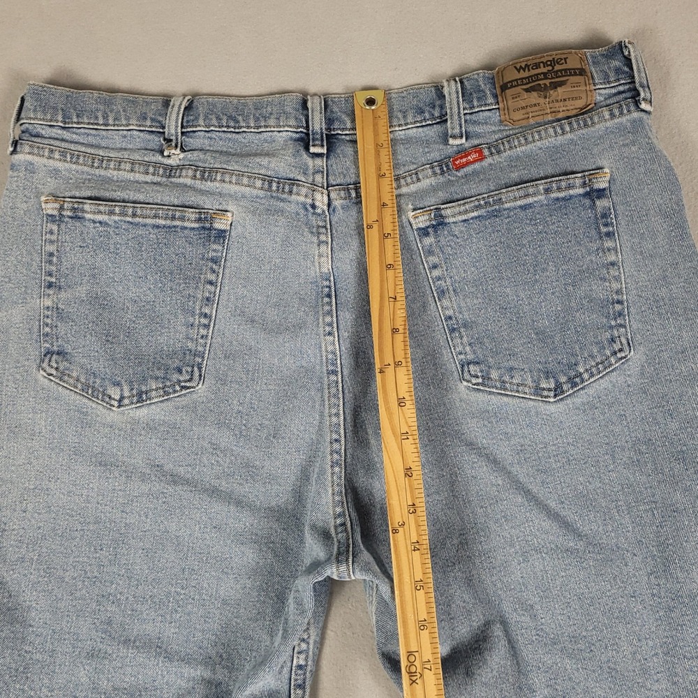 Wrangler Denim Shorts Mens 40 Blue Relaxed Fit Cotton 606WFDT - Picture 5 of 10
